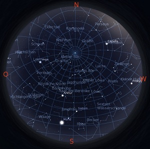 Sternenhimmel im Mai 2011