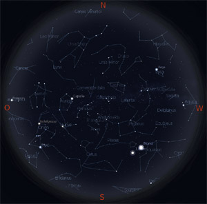 Sternenhimmel am 15. November, 22.00 Uhr