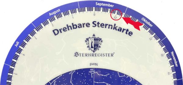 Anleitung für die drehbare Sternkarte