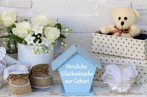 Konventionelle Geschenke zur Geburt