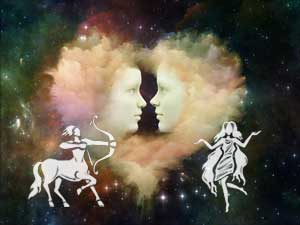 Schütze und Jungfrau