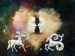 Schütze und Steinbock